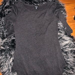 Two half sleeve tops for women, small/medium, grey and blue